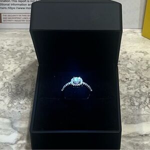 GRA Certified VVS1 Moissanite ring premium quality and radiance